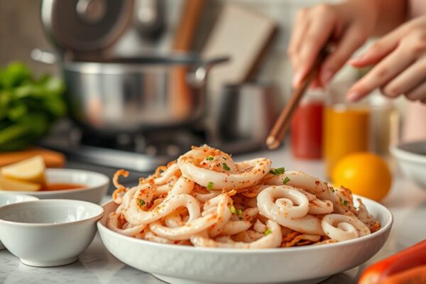 Korean Spicy Stir-Fried Squid: Nakji Bokkeum