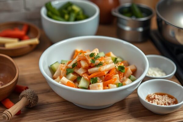 Easy Korean Cucumber Side Dish (Oi Kimchi): Cold