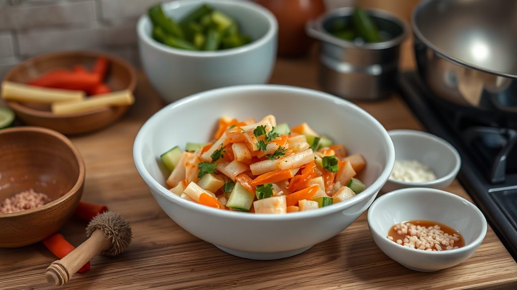 Easy Korean Cucumber Side Dish (Oi Kimchi): Cold