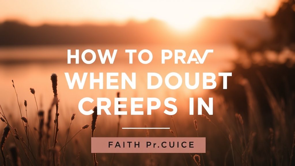 How to Pray When Doubt Creeps In: Faith Guide