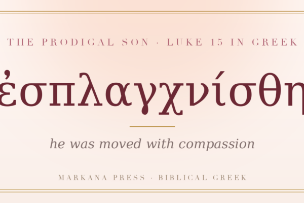Luke 15 in Greek, esplanchnisthe, he was moved with compassion